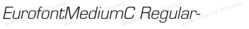 EurofontMediumC Regular字体转换